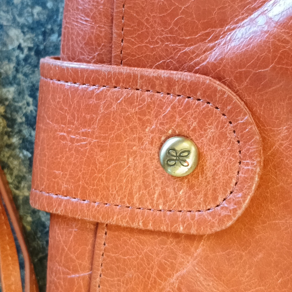 Hobo Brown Leather Wristlet Wallet - Picture 2 of 11